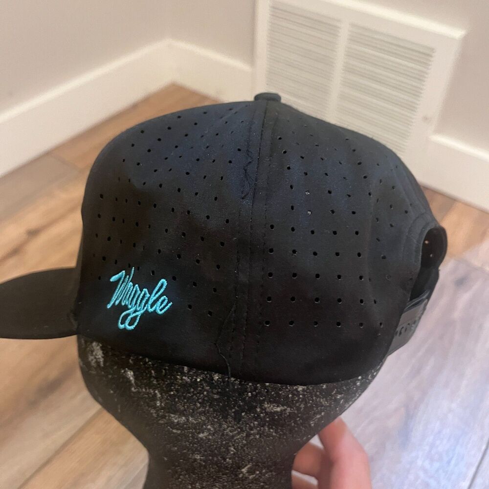 Waggle Nonsense Otter Black Snapback Hat Cap Golf Adjustable Breathable - Picture 7 of 7
